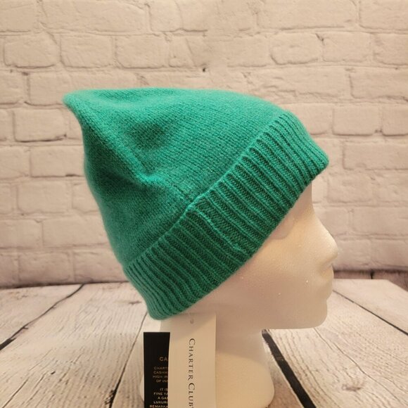 Charter Club 100% Cashmere Cuffed Beanie main image 5